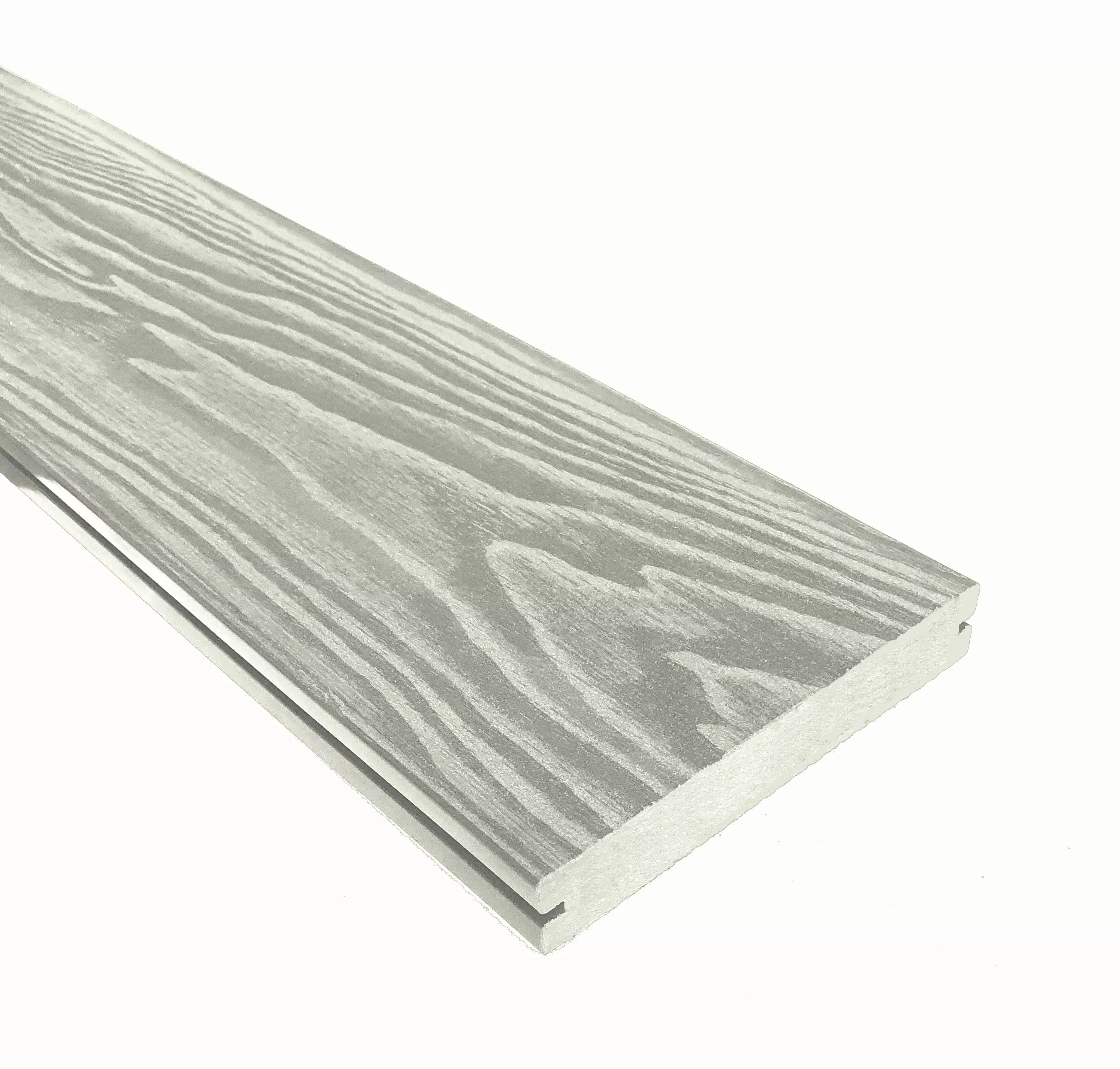 Террасная доска ТЕРРАпол полнотелая с пазом СМАРТ 3D Дуб беленый 130х24х3000мм купить в санкт-петербурге