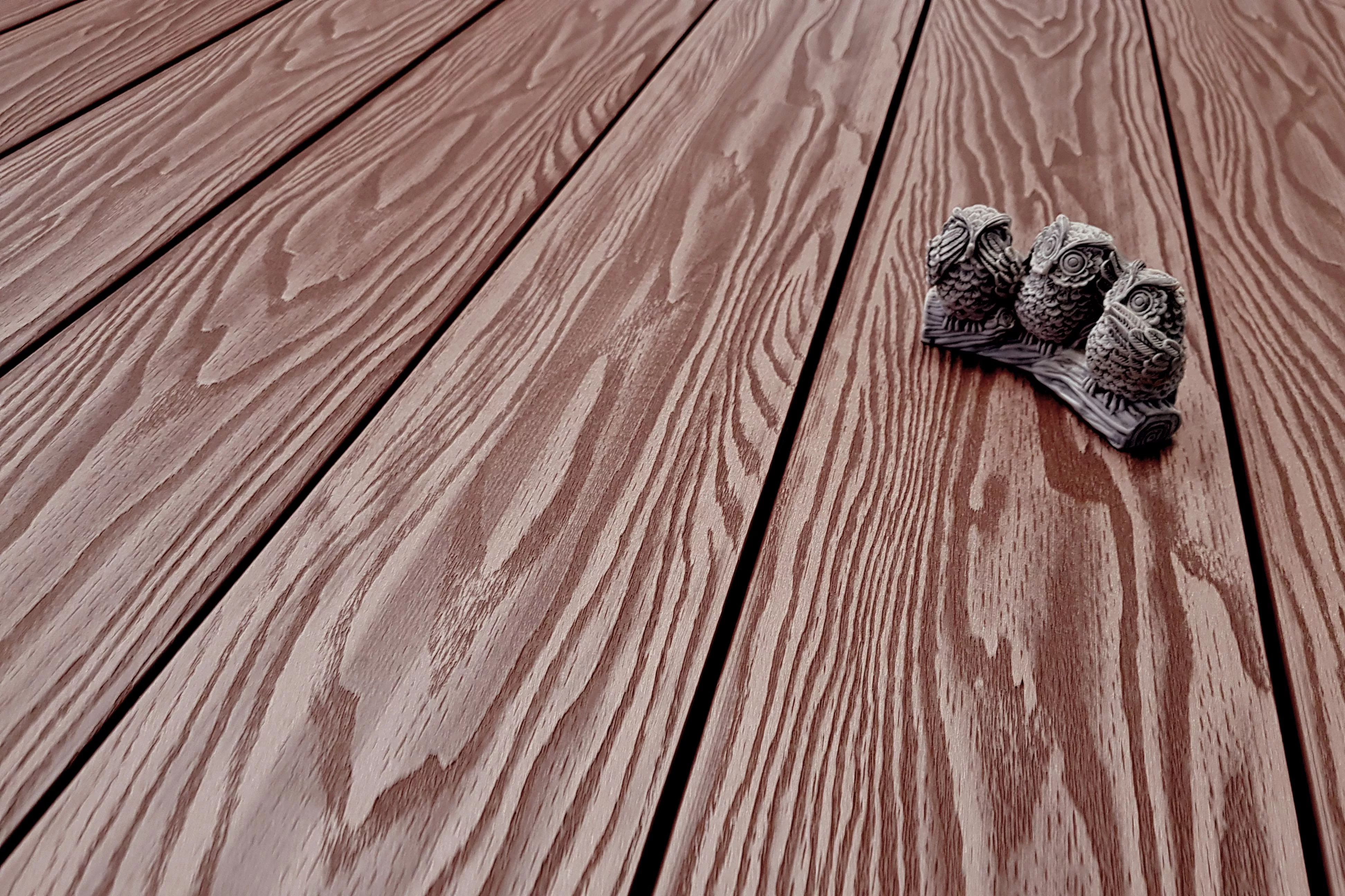 Террасная доска ТЕРРАпол полнотелая с пазом СМАРТ 3D Орех Милано 130х24х4000мм купить в санкт-петербурге