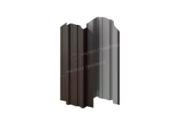 Штакетник металлический МЕТАЛЛ ПРОФИЛЬ TRAPEZE-O 16,5х118 (VALORI-20-DarkBrown-0.5) – Купить оптом и в розницу