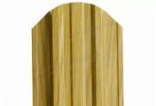 Штакетник металлический МЕТАЛЛ ПРОФИЛЬ ELLIPSE-O 19х126 (ECOSTEEL_T-12-Орех-0.45) – Купить оптом и в розницу