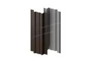Штакетник металлический МЕТАЛЛ ПРОФИЛЬ TRAPEZE-T 16,5х118 (VALORI-20-DarkBrown-0.5) – Купить оптом и в розницу