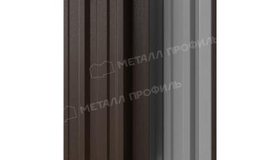 Штакетник металлический МЕТАЛЛ ПРОФИЛЬ TRAPEZE-T 16,5х118 (VALORI-20-DarkBrown-0.5). Цена: 140 руб. Артикул: 39674