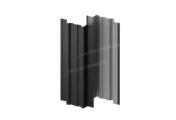 Штакетник металлический МЕТАЛЛ ПРОФИЛЬ TRAPEZE-T 16,5х118 (VALORI-20-DarkGrey-0.5) – Купить оптом и в розницу