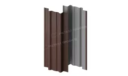 Штакетник металлический МЕТАЛЛ ПРОФИЛЬ TRAPEZE-T 16,5х118 (VALORI-20-Brown-0.5). Цена: 155 руб. Артикул: 39676