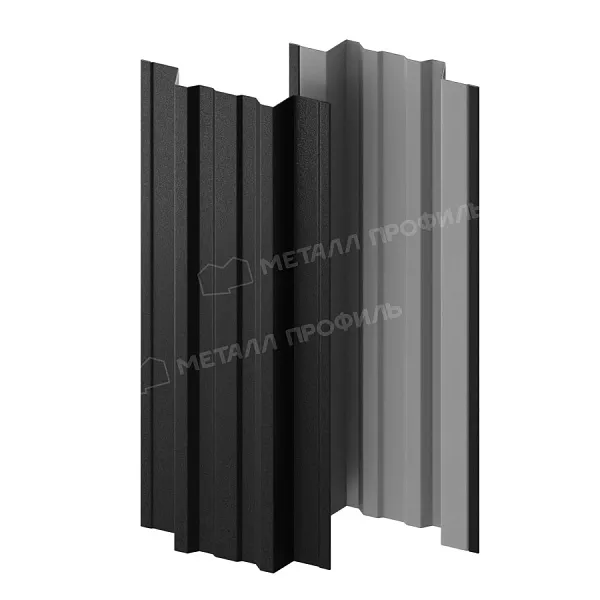 Штакетник металлический МЕТАЛЛ ПРОФИЛЬ TRAPEZE-T 16,5х118 (VikingMP-01-9005-0.45) купить в санкт-петербурге