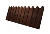 Профнастил C8 A для забора фигурный Grand Line Print Elite 0,45 мм Cherry Wood Бразильская вишня – Купить оптом и в розницу