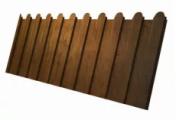 Профнастил C8 A для забора фигурный Grand Line Print Elite 0,45 мм Golden Wood Золотой Дуб – Купить оптом и в розницу