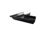Угол желоба наружный МЕТАЛЛ ПРОФИЛЬ PURMAN BLACK EDITION D125 Ral 9005 – Купить оптом и в розницу