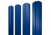 Штакетник Grand Line Twin фигурный 0,45 PE RAL 5002 Ультрамариново-синий – Купить оптом и в розницу