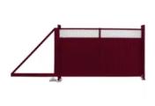 Ворота откатные Estet Plus 2,0х3,5 RAL 3005/1013 GL – Купить оптом и в розницу