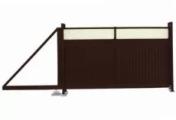 Ворота откатные Estet Plus 2,0х3,5 RAL RR 32/1013 GL – Купить оптом и в розницу