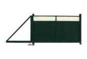 Ворота откатные Estet Plus 2,0х3,5 RAL 6005/1013 GL – Купить оптом и в розницу