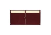 Ворота Estet Plus 2,0х3,6 прямоугольный фланец 230х230 RAL 3005/1014 GL – Купить оптом и в розницу