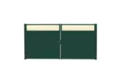 Ворота Estet Plus 2,4х3,6 RAL 6005/1013 Зеленый мох GL – Купить оптом и в розницу