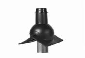 Выход канализации коньковый Krovent Pipe-cone черный – Купить оптом и в розницу