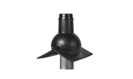 Выход канализации коньковый Krovent Pipe-cone черный. Цена: 2.240 руб. Артикул: 42978