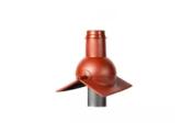 Выход канализации коньковый Krovent Pipe-cone кирпичный – Купить оптом и в розницу