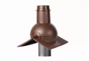 Выход канализации коньковый Krovent Pipe-cone коричневый – Купить оптом и в розницу