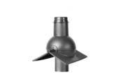 Выход канализации коньковый Krovent Pipe-cone серый – Купить оптом и в розницу