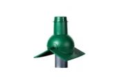 Выход канализации коньковый Krovent Pipe-cone зеленый – Купить оптом и в розницу
