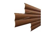 Сайдинг МЕТАЛЛ ПРОФИЛЬ Woodstock-28х330 (ECOSTEEL_MA-01-МореныйДуб-0.5) – Купить оптом и в розницу