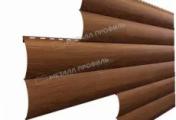 Сайдинг МЕТАЛЛ ПРОФИЛЬ Woodstock-Т-28х330 (ECOSTEEL_MA-01-МореныйДуб-0.5) – Купить оптом и в розницу