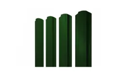 Штакетник Grand Line Прямоугольный фигурный 0,45 PE Double RAL 6005 Зеленый мох (1,5м). Артикул: Prymoyg_fig_ GL39