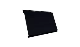 Металлический сайдинг Grand Line Вертикаль classic PurLite Matt 0,5 мм RAL 9005 купить в санкт-петербурге