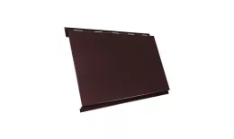 Металлический сайдинг Grand Line Вертикаль classic Drap 0,45 мм RAL 8017 Шоколад купить в санкт-петербурге