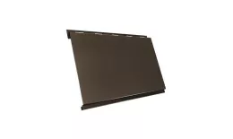 Металлический сайдинг Grand Line Вертикаль classic Drap 0,45 мм RAL 8019 Темно-коричневый купить в санкт-петербурге