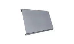Металлический сайдинг Grand Line Вертикаль classic PE 0,45 мм RAL 9006 Бело-алюминиевый купить в санкт-петербурге