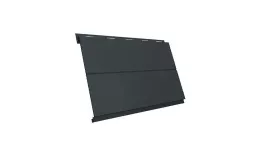 Металлический сайдинг Grand Line Вертикаль Line Rooftop Matte Стальной бархат 0,5 мм RAL 7016 Антрацитово-серый купить в санкт-петербурге