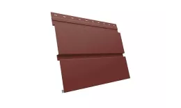 Металлический сайдинг Grand Line Квадро Брус GreenCoat Pural Matt RAL 3009 Оксидно-красный купить в санкт-петербурге
