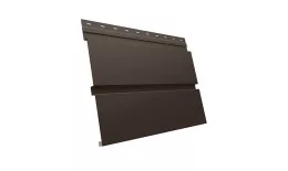 Металлический сайдинг Grand Line Квадро Брус PurPro Matt 0,5 мм RAL 8019 купить в санкт-петербурге