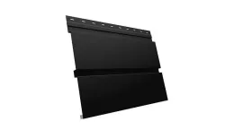 Металлический сайдинг Grand Line Квадро Брус Rooftop Matte Стальной бархат 0,5 мм RAL 9005 Черный купить в санкт-петербурге