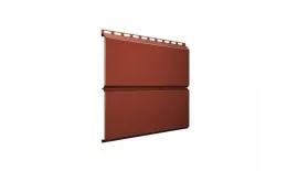 Металлический сайдинг Grand Line ЭкоБрус PurLite Matt 0,5 мм RAL 8004 Терракота купить в санкт-петербурге