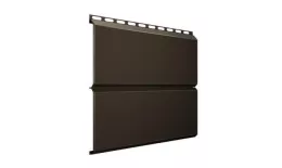 Металлический сайдинг Grand Line ЭкоБрус Satin Matt 0,5 мм RAL 8019 Темно-коричневый купить в санкт-петербурге