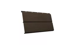 Металлический сайдинг Grand Line ЭкоБрус 3D PurLite Matt 0,5 мм RAL 8019 Темно-коричневый купить в санкт-петербурге