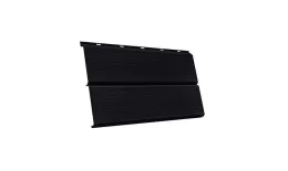 Металлический сайдинг Grand Line ЭкоБрус 3D Satin Matt 0,5 мм RAL 9005 Черный купить в санкт-петербурге