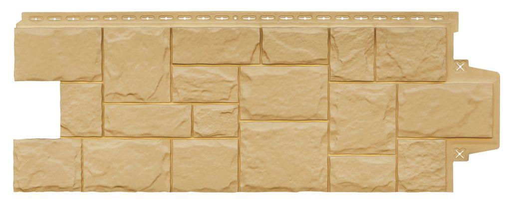 Фасадные панели GRAND LINE Коллекция Крупный Камень Стандарт Песочный купить в санкт-петербурге