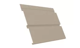 Софит металл с перфорацией Grand Line Квадро брус Satin 0,5 мм RAL 1015 светлая слоновая кость купить в санкт-петербурге