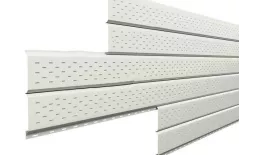 Софит металл перфорированный Металл Профиль Lбрус NormanMP 0,5 мм RAL 9002 серо-белый купить в санкт-петербурге