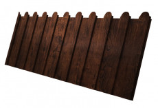 Профнастил C8 A для забора фигурный Grand Line Print Elite 0,45 мм Cherry Wood Бразильская вишня купить в санкт-петербурге
