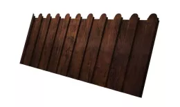 Профнастил C8 A для забора фигурный Grand Line Print Elite 0,45 мм с пленкой Cherry Wood Бразильская вишня купить в санкт-петербурге