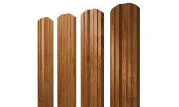 Штакетник Grand Line Twin фигурный 0,45 Print-double Elite Golden Wood Золотой Дуб купить в санкт-петербурге
