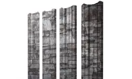 Штакетник Grand Line М-образный А 0,45 Print Elite Fine Stone Камень купить в санкт-петербурге