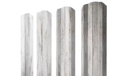 Штакетник Grand Line М-образный B фигурный 0,45 Print Elite Snow Wood Снежное дерево купить в санкт-петербурге