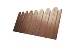 Профнастил C10 B для забора фигурный Grand Line Print Elite 0,45 мм Honey Wood Медовое дерево купить в санкт-петербурге