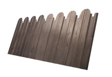 Профнастил C10 B для забора фигурный Grand Line Print Elite 0,45 мм Nordic Wood