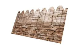 Профнастил C10 B для забора фигурный Grand Line Print Elite 0,45 мм Sand Stone Камень песчаник купить в санкт-петербурге